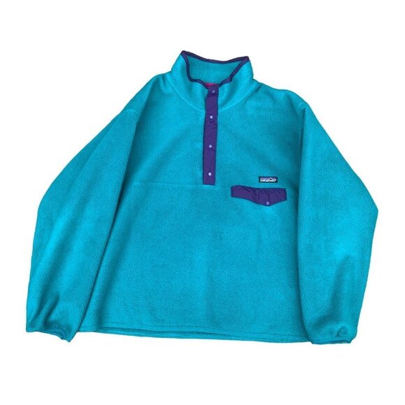 VINTAGE Patagonia Fleece Sweater Large - Picture 1 of 8